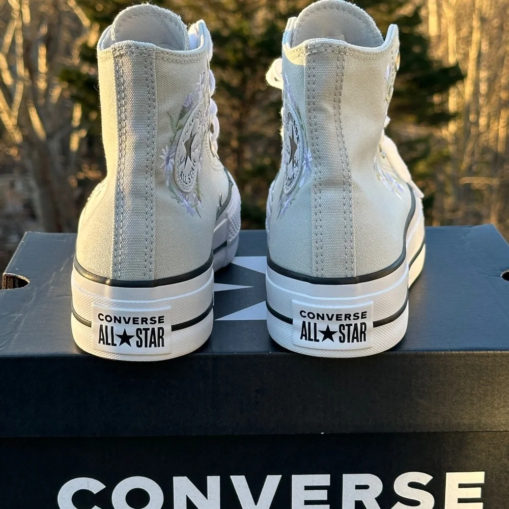 Converse Gray Chuck Taylor All Star Platform High Casual Sneaker Womens 6.5 NEW